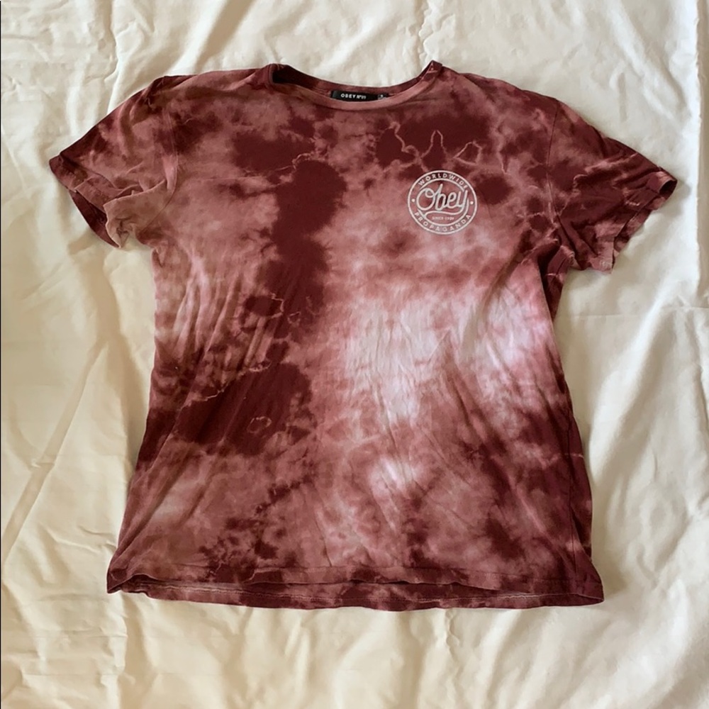 Tie dye Obey brand t shirt